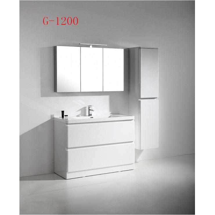 Eviva Glazzy® 48" Floor Mount Modern Vanity with Single Sink (High Glossy White) Vanity Eviva 