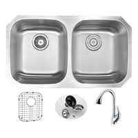 Thumbnail for ANZZI MOORE Series KAZ3218-031 Kitchen Sink Kitchen Sink ANZZI 