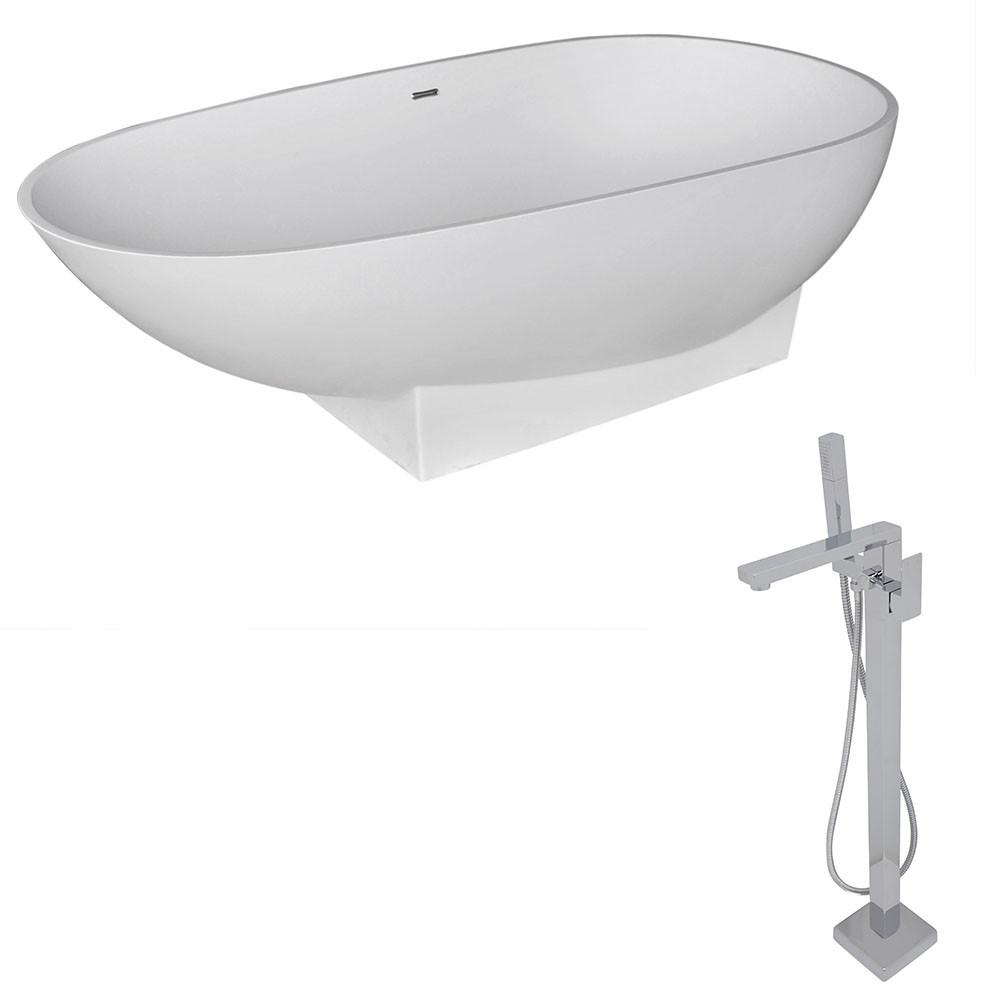 ANZZI Volo FT506-0028 FreeStanding Bathtub FreeStanding Bathtub ANZZI 