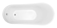 Thumbnail for ANZZI Prima Series 5.58 ft. Freestanding Bathtub in White FreeStanding Bathtub ANZZI 