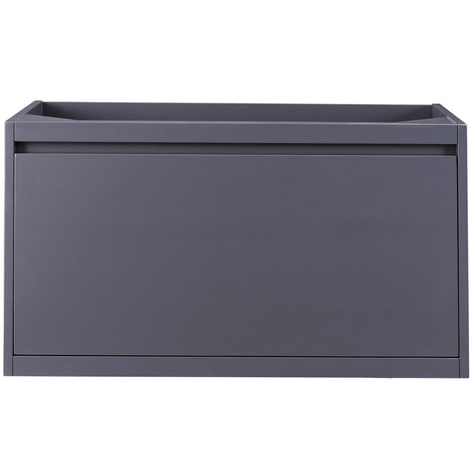 James Martin Milan 35.4" Single Vanity Vanity James Martin Modern Grey Cabinet Only 