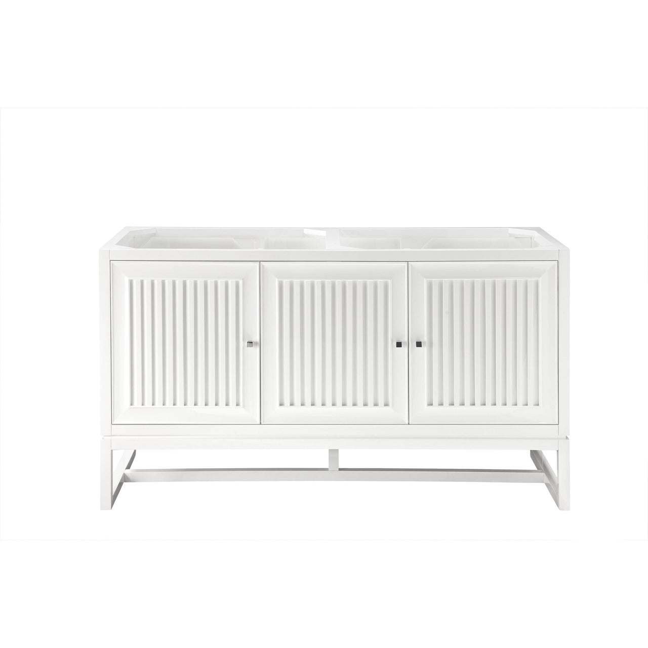 James Martin Athens 60" Double Vanity Vanity James Martin Glossy White Cabinet Only 