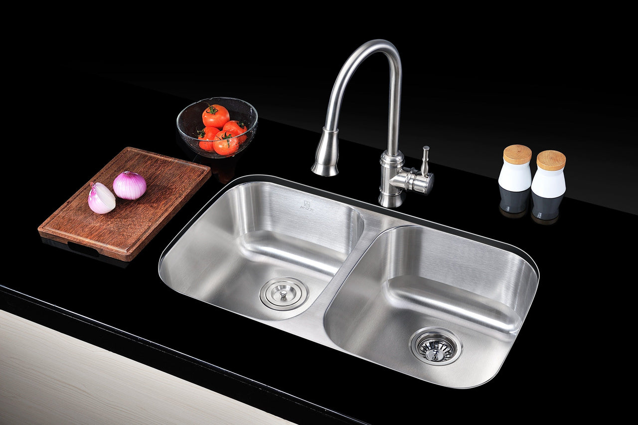 ANZZI MOORE Series K-AZ3218-2B Kitchen Sink Kitchen Sink ANZZI 