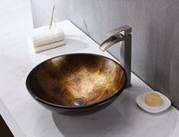 Thumbnail for ANZZI Arc Series LS-AZ195 Vessel Sink - Glass Bathroom Sink ANZZI 