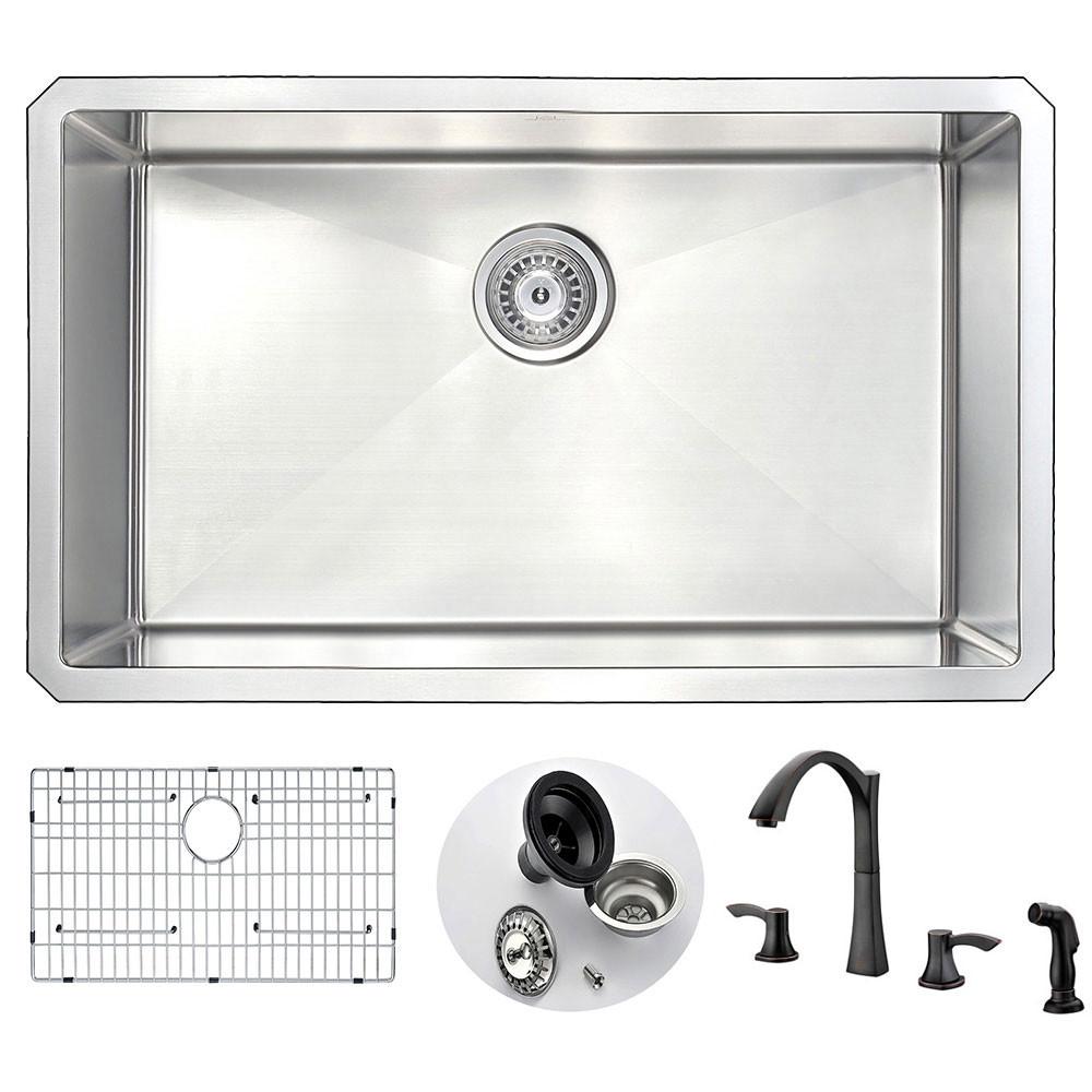 ANZZI VANGUARD Series KAZ3018-032O Kitchen Sink Kitchen Sink ANZZI 