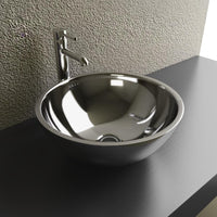 Thumbnail for Cantrio Stainless Steel Bathroom Vessel Sink MS-001 Steel Series Cantrio 