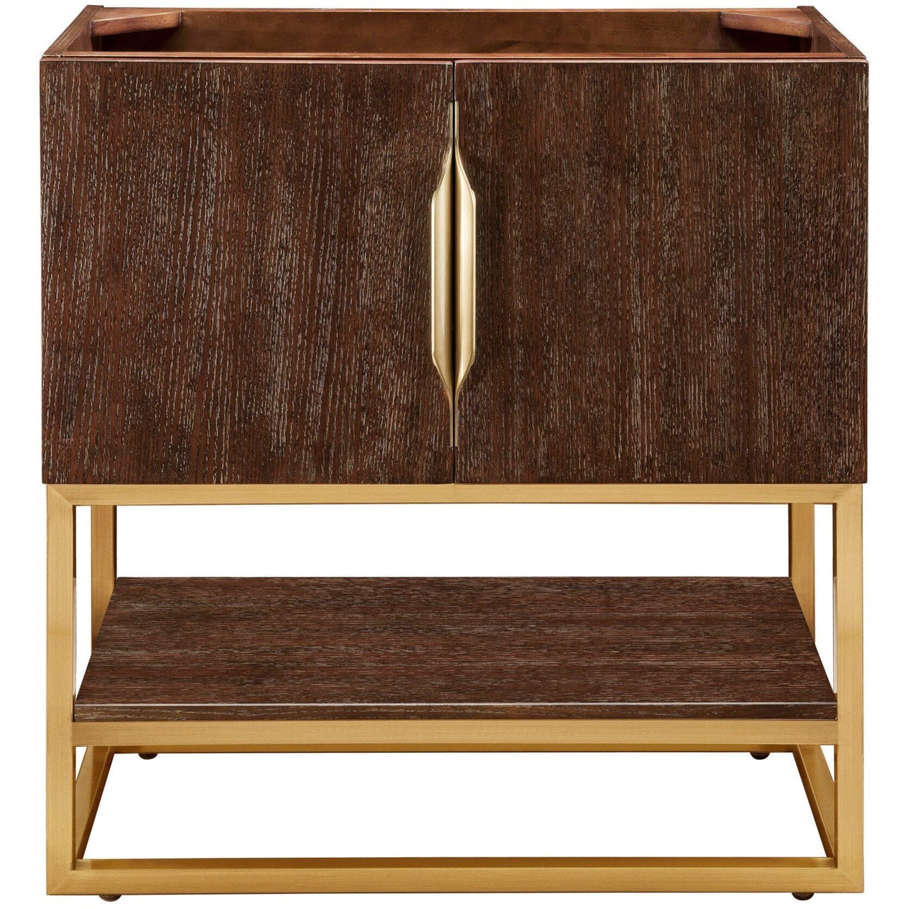 James Martin Columbia 31.5" Single Vanity Vanity James Martin Coffee Oak - Radiant Gold Cabinet Only 