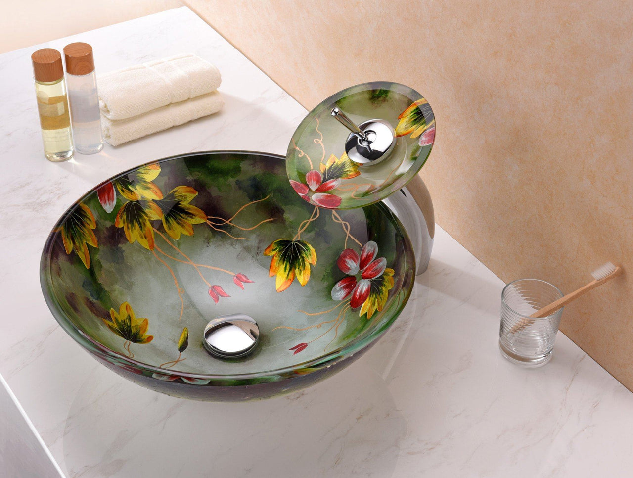 ANZZI Impasto Series LS-AZ217 Vessel Sink - Glass Bathroom Sink ANZZI 