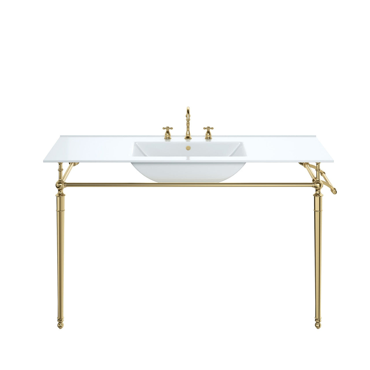 James Martin Westley 47.2" Single Console Sink Console James Martin Brass 