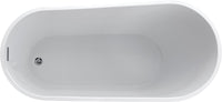 Thumbnail for ANZZI Trend Series 5.58 ft. Freestanding Bathtub in White FreeStanding Bathtub ANZZI 