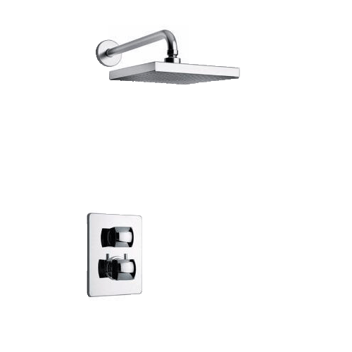 Latoscana Lady thermostatic valve with 3/4 ceramic disc valve Option 1 in Chrome bathtub and showerhead faucet systems Latoscana 