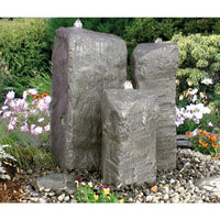 Thumbnail for GFRC Bubbling Boulders LA7125K Watershed Cascade Triple Fountain Kit Fountain Blue Thumb 