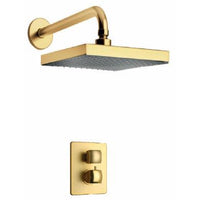 Thumbnail for Latoscana Lady thermostatic valve with 2 way diverter in Matt Gold bathtub and showerhead faucet systems Latoscana 