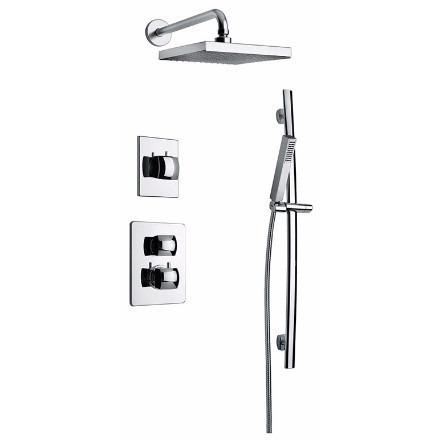 Latoscana Lady Thermostatic Valve With 3/4" Ceramic Disk Option 2 In Chrome bathtub and showerhead faucet systems Latoscana 