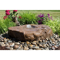 Thumbnail for GFRC Bubbling Boulders LA3575K Large Bird Bath Fountain Kit Fountain Blue Thumb 