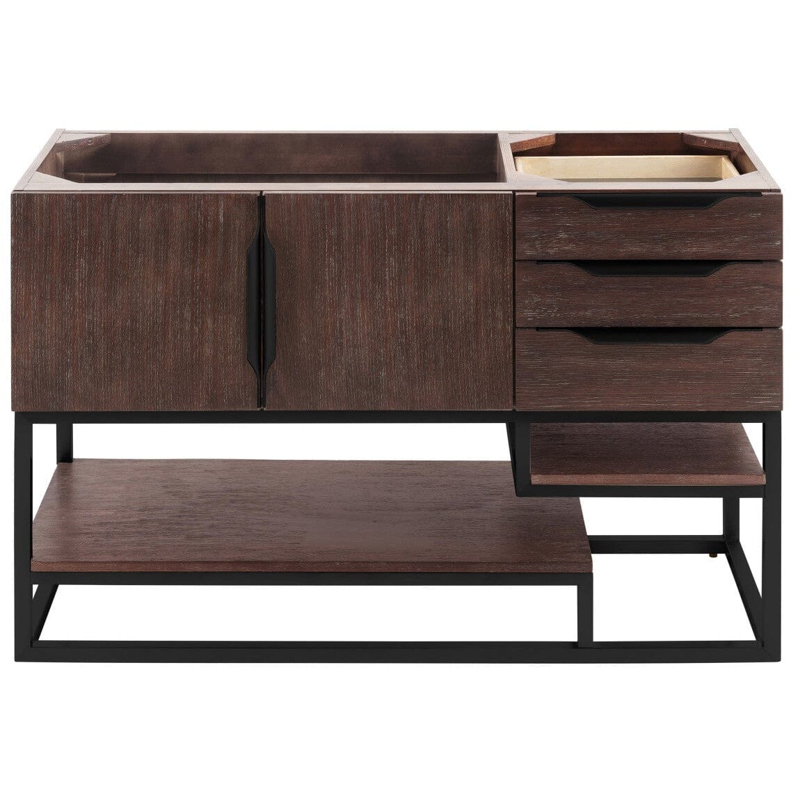James Martin Columbia 48" Single Vanity Vanity James Martin Coffee Oak - Matte Black Cabinet Only 