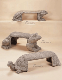 Thumbnail for Animal Outdoor Cast Stone Garden Bench Benches Tuscan 