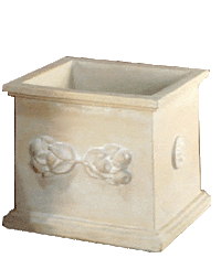 Thumbnail for Limone Square Pot Cast Stone Outdoor Garden Planter Planter Tuscan 