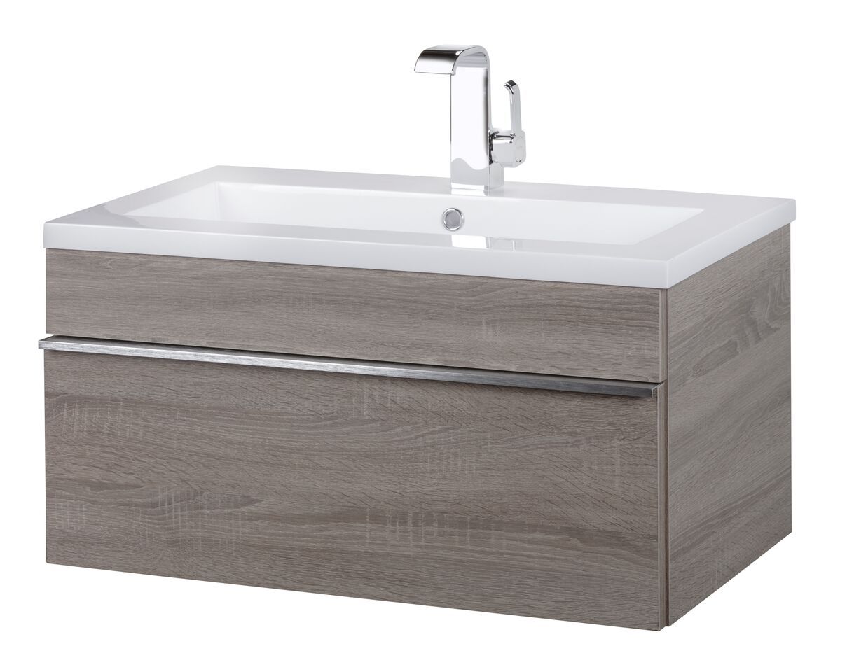 Trough Collection 30" Wall Mount Modern Bathroom Vanity - Dorato By Cutler Cutler Kitchen & Bath Vanity 
