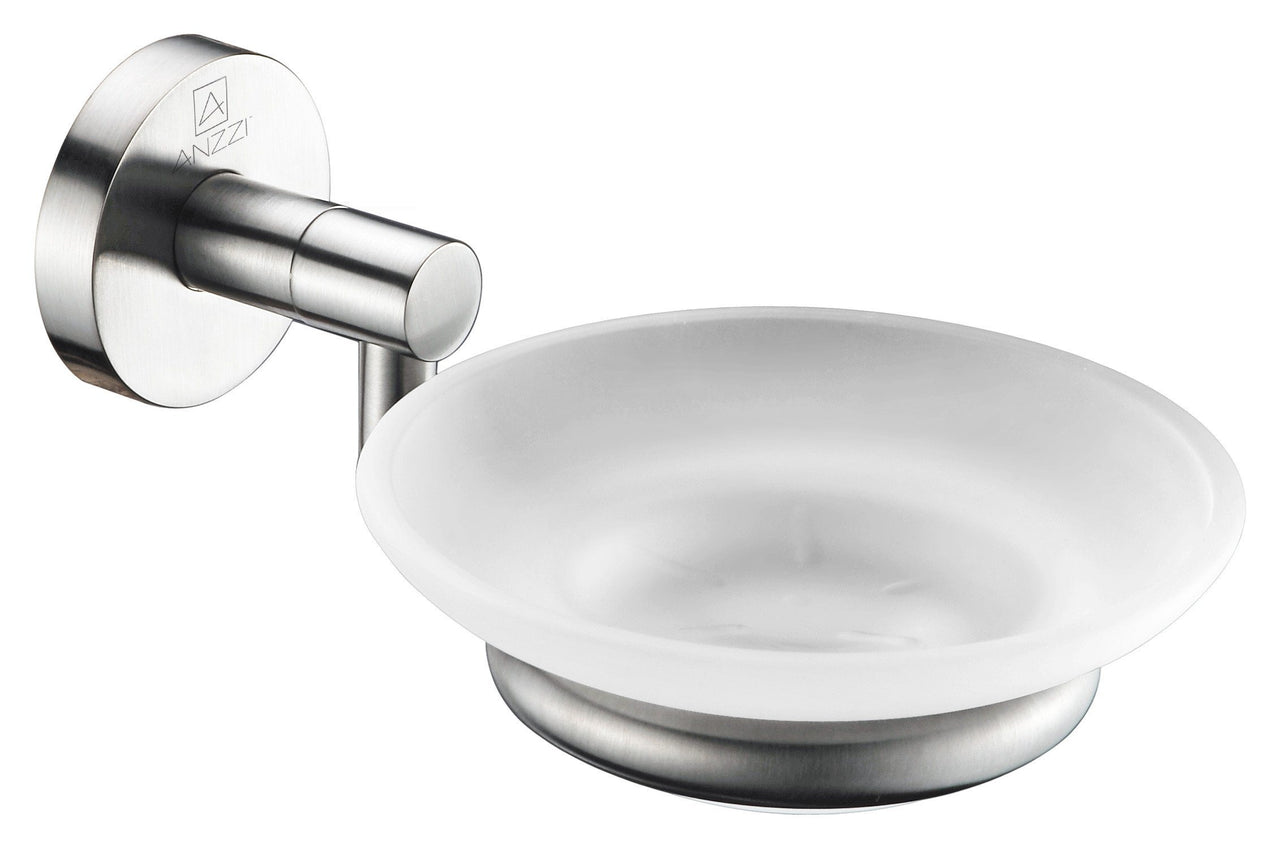 ANZZI Caster Series Soap Dish in Brushed Nickel Soap Dish ANZZI 