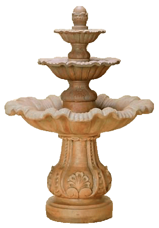 Mallorca Three Tier Cast Stone Outdoor Garden Fountain Tall Tuscan 