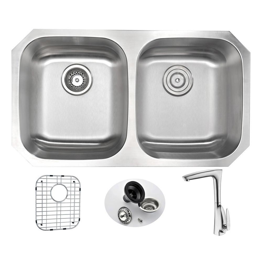ANZZI MOORE Series KAZ3218-034B Kitchen Sink Kitchen Sink ANZZI 