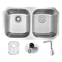 Thumbnail for ANZZI MOORE Series KAZ3218-034B Kitchen Sink Kitchen Sink ANZZI 