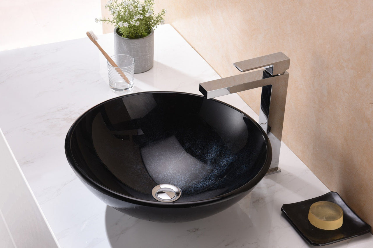 ANZZI Chrona Series LS-AZ211 Vessel Sink - Glass Bathroom Sink ANZZI 