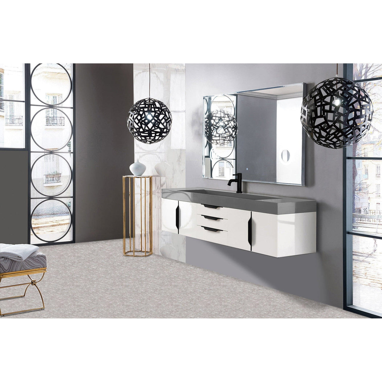 James Martin Mercer Island 72" Single Vanity Vanity James Martin 