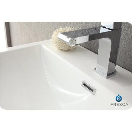Fresca Milano 26" Rosewood Modern Vanity w/ Medicine Cabinet Free Faucet Vanity Fresca 