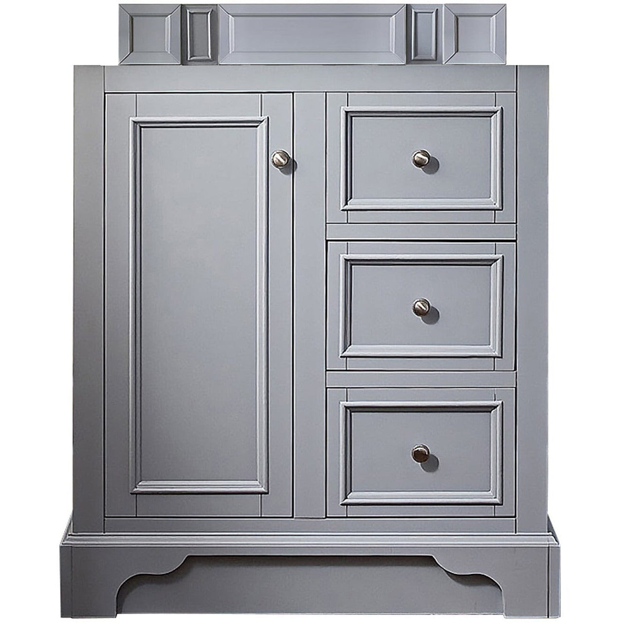 James Martin De Soto 30" Single Vanity Vanity James Martin Silver Gray Cabinet Only 