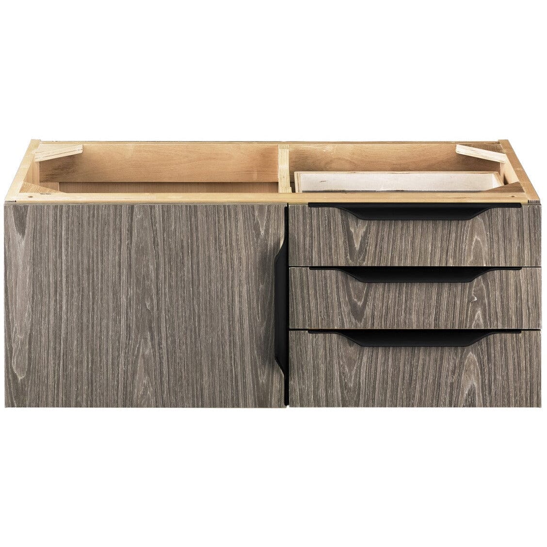 James Martin Mercer Island 36" Single Vanity Vanity James Martin Ash Gray - Matte Black Cabinet Only 