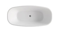 Thumbnail for ANZZI Bridge Series 5.58 ft. Freestanding Bathtub in White FreeStanding Bathtub ANZZI 