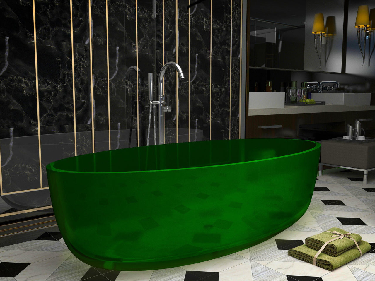 ANZZI Opal FT-AZ522G FreeStanding Bathtub FreeStanding Bathtub ANZZI 