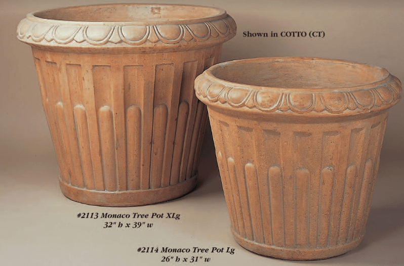 Monaco Tree Pot Cast Stone Outdoor Garden Planter Planter Tuscan 