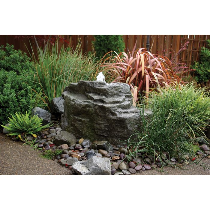 GFRC Bubbling Boulders LA4100K Fountain Kit - Mountain Spring Fountain Blue Thumb 