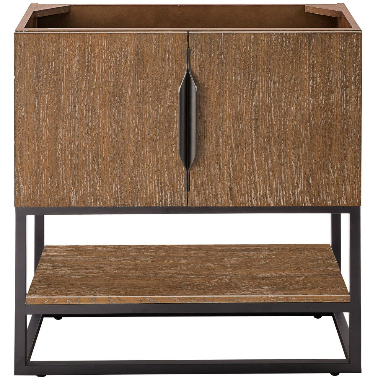 James Martin Columbia 31.5" Single Vanity Vanity James Martin Latte Oak - Matte Black Cabinet Only 
