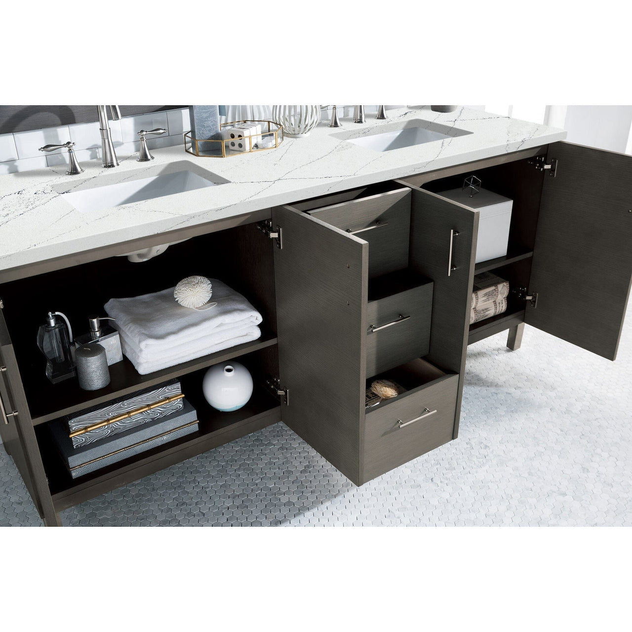 James Martin Metropolitan 72" Double Vanity Vanity James Martin 