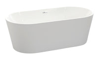 Thumbnail for ANZZI Chand Series 5.58 ft. Freestanding Bathtub in White FreeStanding Bathtub ANZZI 