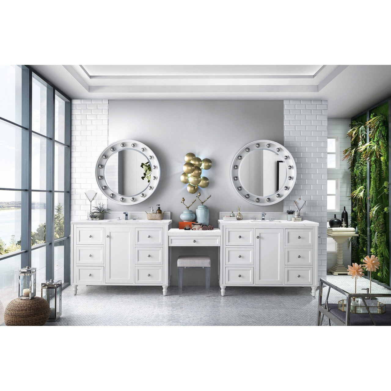 James Martin Copper Cove Encore 122" Double Vanity Set Vanity James Martin 
