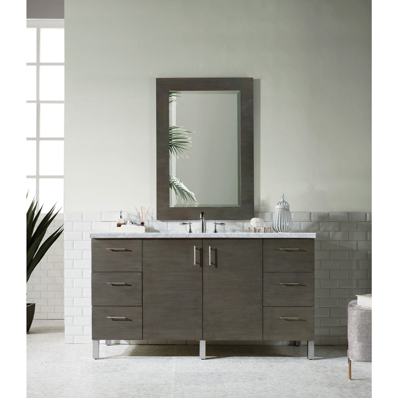 James Martin Metropolitan 60" Single Vanity Vanity James Martin 