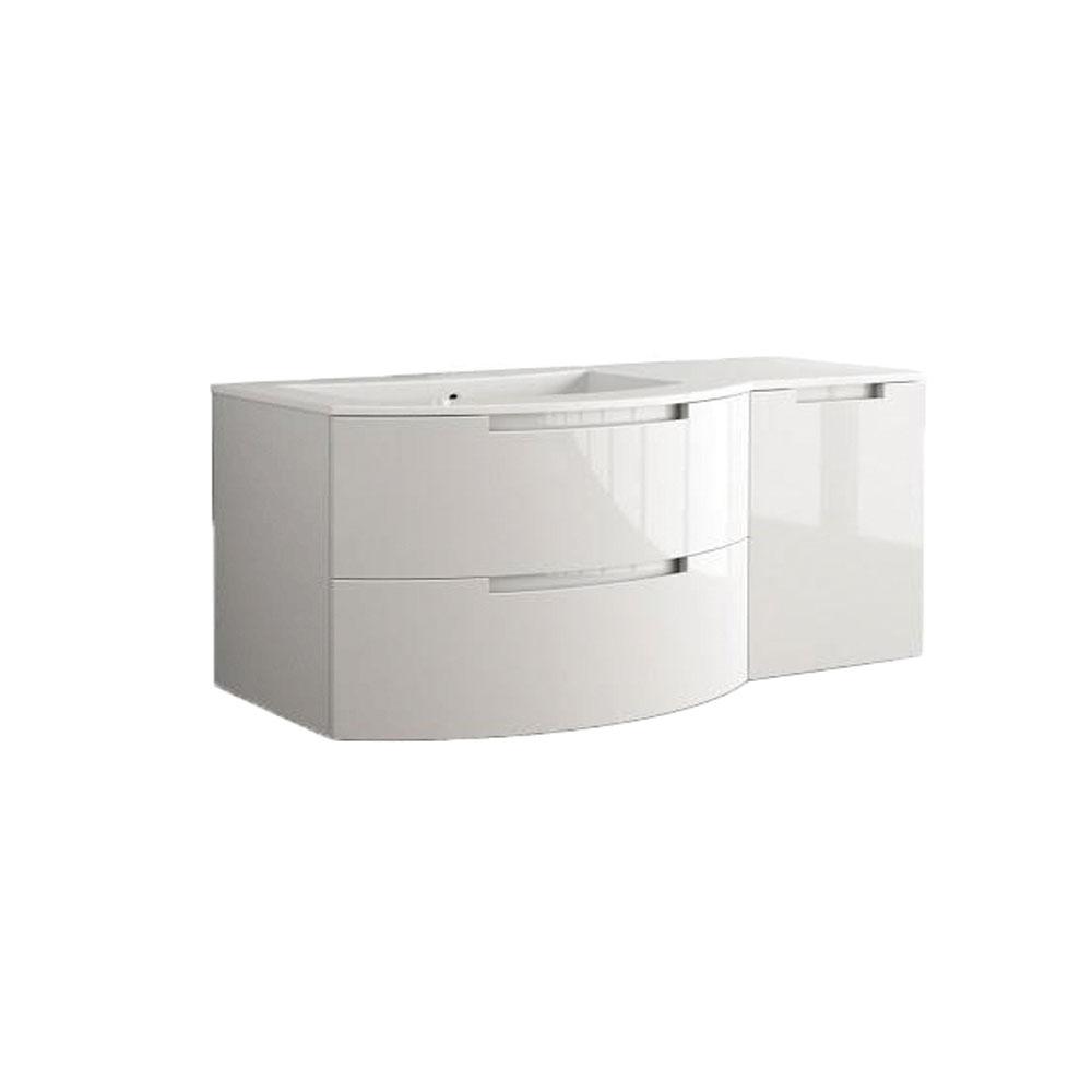 Latoscana Oasi 53" Modern White Glossy Bathroom Vanity Vanity Latoscana 