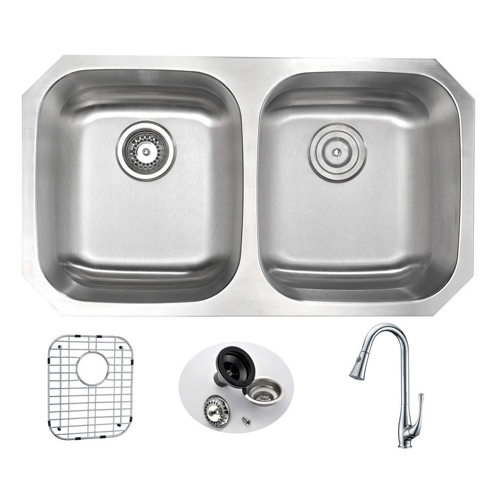 ANZZI MOORE Series KAZ3218-041 Kitchen Sink Kitchen Sink ANZZI 