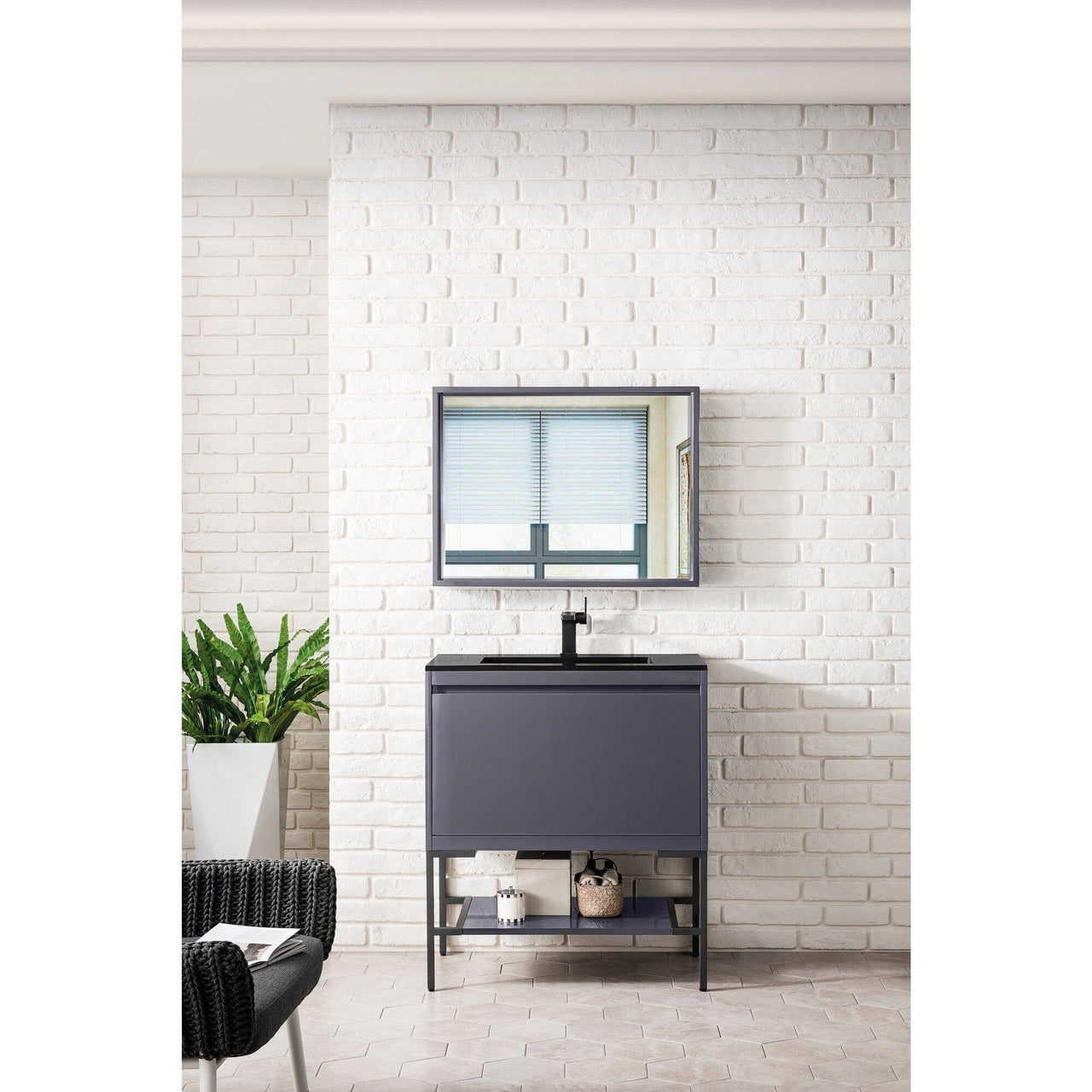 James Martin Milan 31.5" Single Vanity with Base Vanity James Martin 