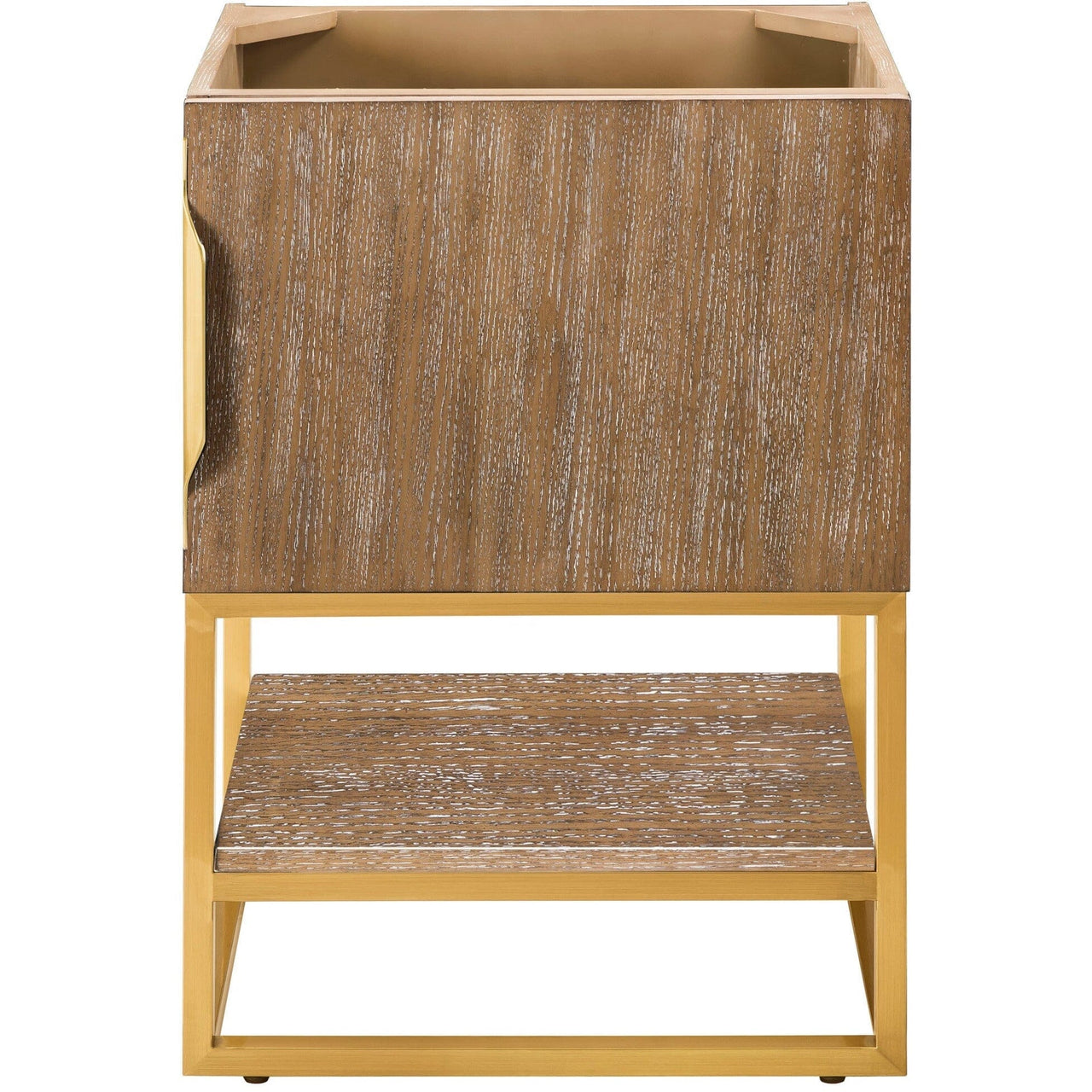 James Martin Columbia 24" Single Vanity Vanity James Martin Latte Oak - Radiant Gold Cabinet Only 