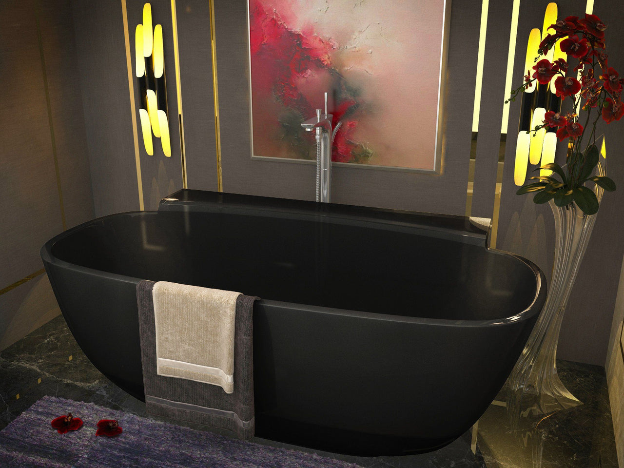 ANZZI Vida FT-AZ523K FreeStanding Bathtub FreeStanding Bathtub ANZZI 
