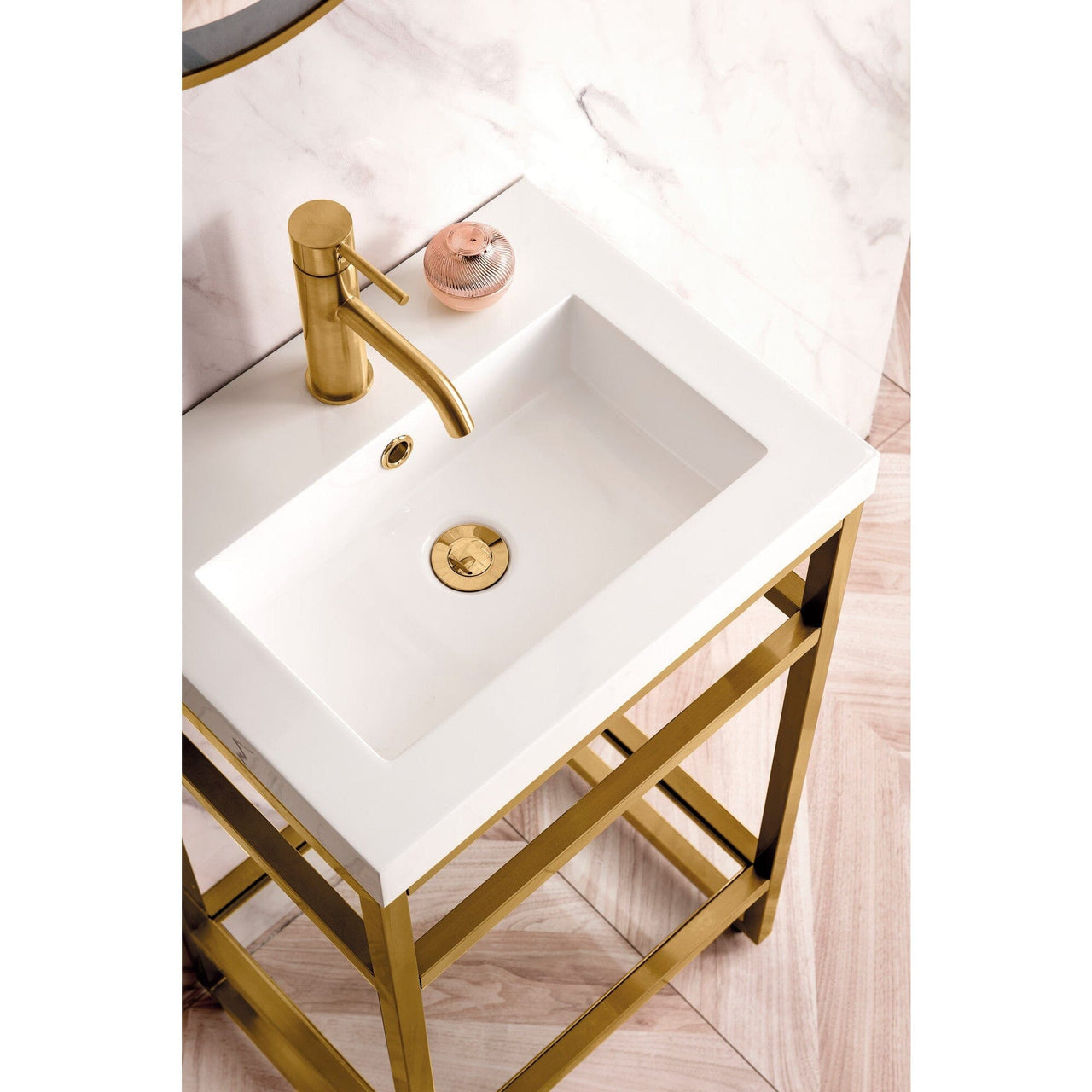 James Martin Boston 20" Stainless Steel Sink Console Console James Martin 