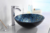 Thumbnail for ANZZI Mosaic Series LS-AZ198 Vessel Sink - Glass Bathroom Sink ANZZI 