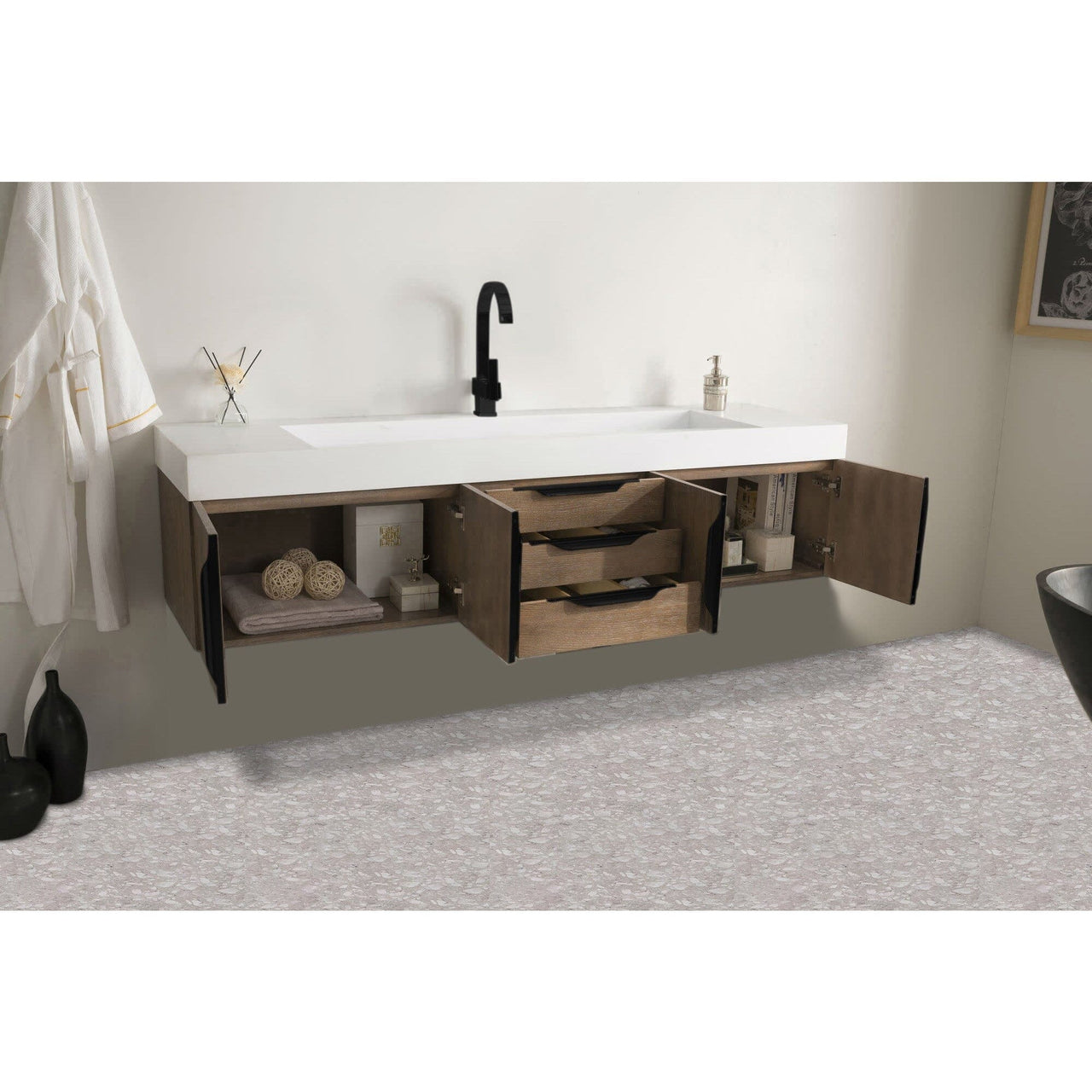 James Martin Mercer Island 72" Single Vanity Vanity James Martin 
