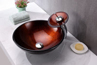 Thumbnail for ANZZI Arc Series LS-AZ216 Vessel Sink - Glass Bathroom Sink ANZZI 